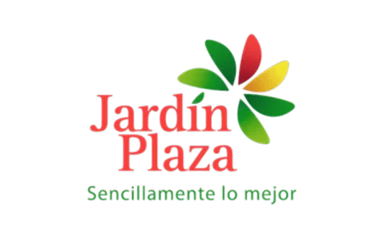 a logo with a flower